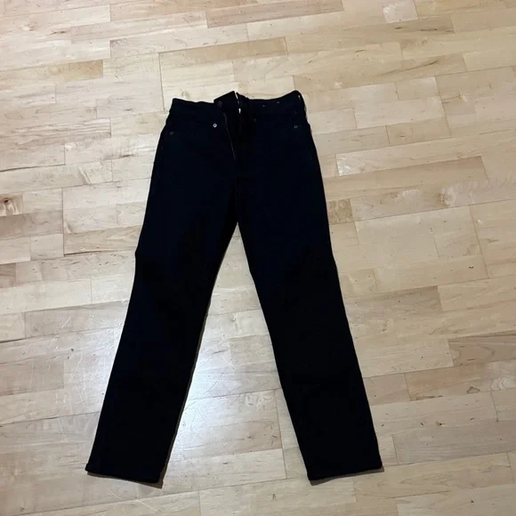 Madewell Women's Straight Leg Black Jeans - Picture 5 of 9